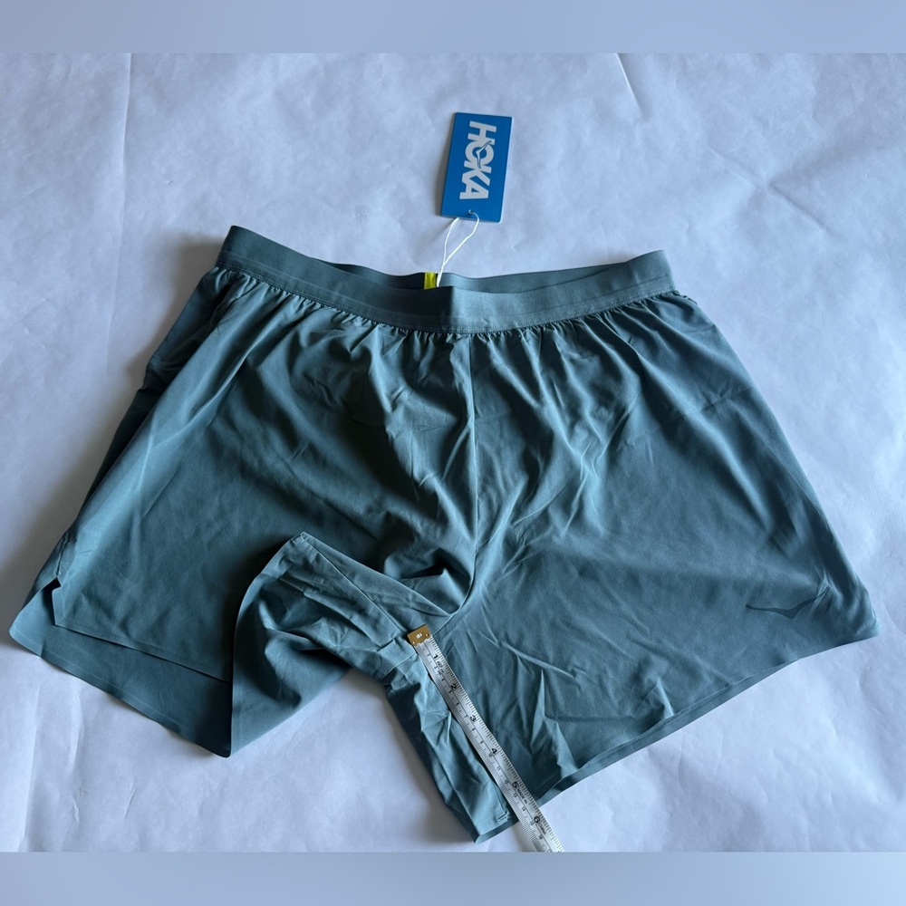 Hoka Men's Athletic Shorts Slate Blue with Subtle Logo